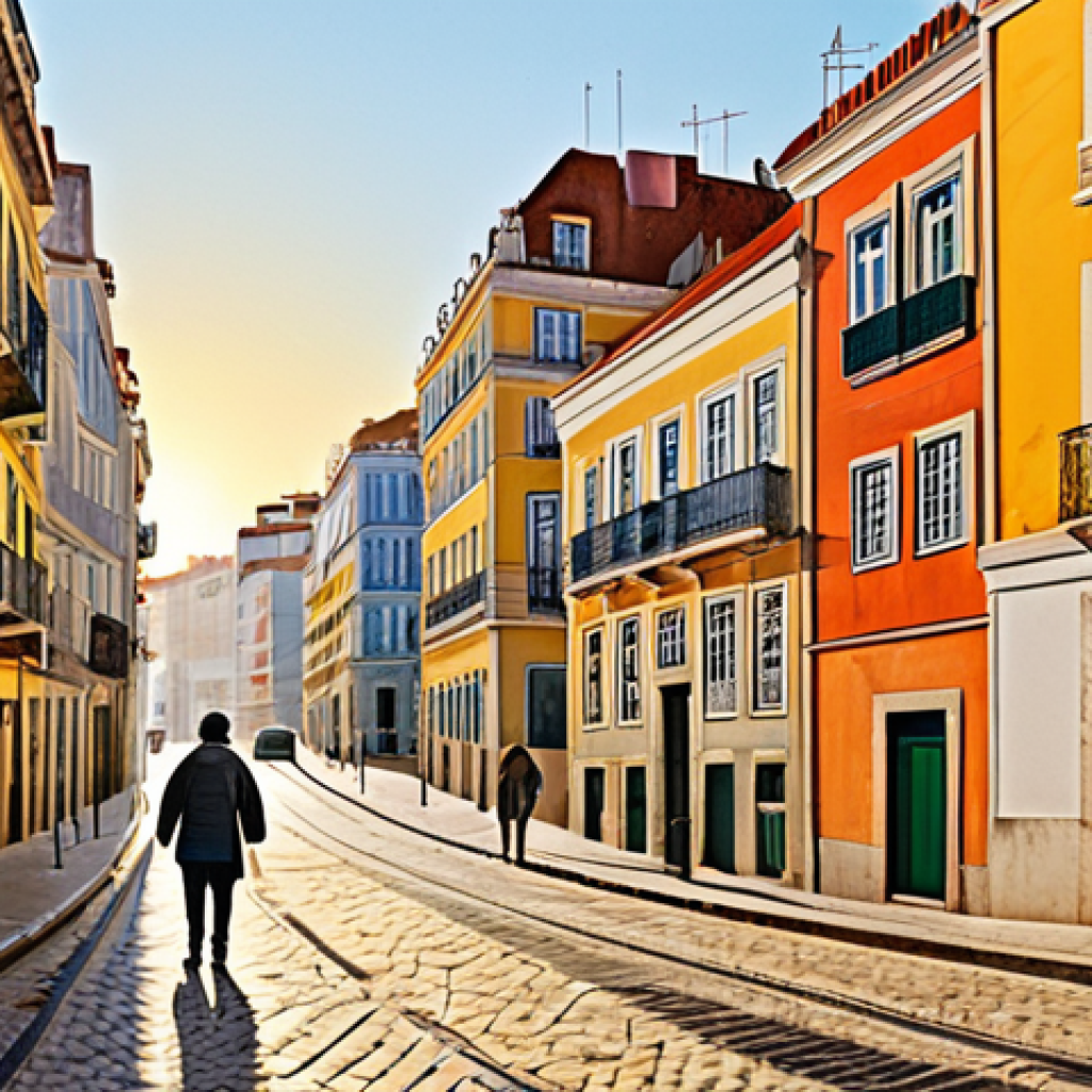 Watercolor Urban Landscape**
"A vibrant and detailed watercolor painting of a Lisbon cityscape at sunset, showcasing the delicate play of light and shadow on the buildings. Use translucent layers to create depth and a sense of atmosphere. Fully clothed figures strolling along the streets add to the scene's ambiance. Style inspired by Ana Aragão and J.M.W. Turner. Safe for work, appropriate content, fully clothed, professional, perfect anatomy, natural proportions, high-quality illustration."
**