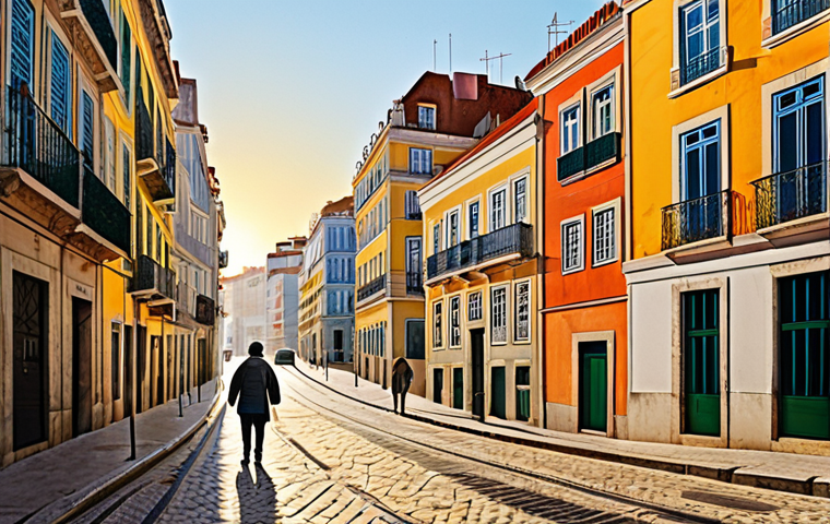 Watercolor Urban Landscape**
"A vibrant and detailed watercolor painting of a Lisbon cityscape at sunset, showcasing the delicate play of light and shadow on the buildings. Use translucent layers to create depth and a sense of atmosphere. Fully clothed figures strolling along the streets add to the scene's ambiance. Style inspired by Ana Aragão and J.M.W. Turner. Safe for work, appropriate content, fully clothed, professional, perfect anatomy, natural proportions, high-quality illustration."
**