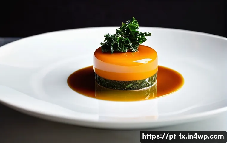 전통 의식주 문화의 현대적 변화 - **Gastronomy: The Reimagined Portuguese Dish**
"A talented young chef, wearing a clean, modern c...